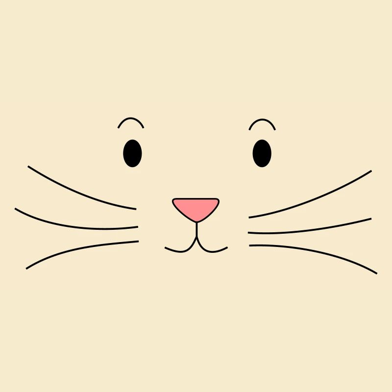 Cartoon Katzengesicht - Katze - Comic