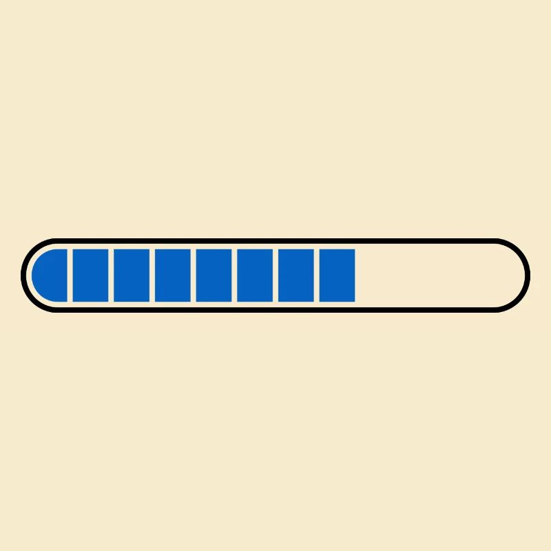 Loading bar PC Icon blue