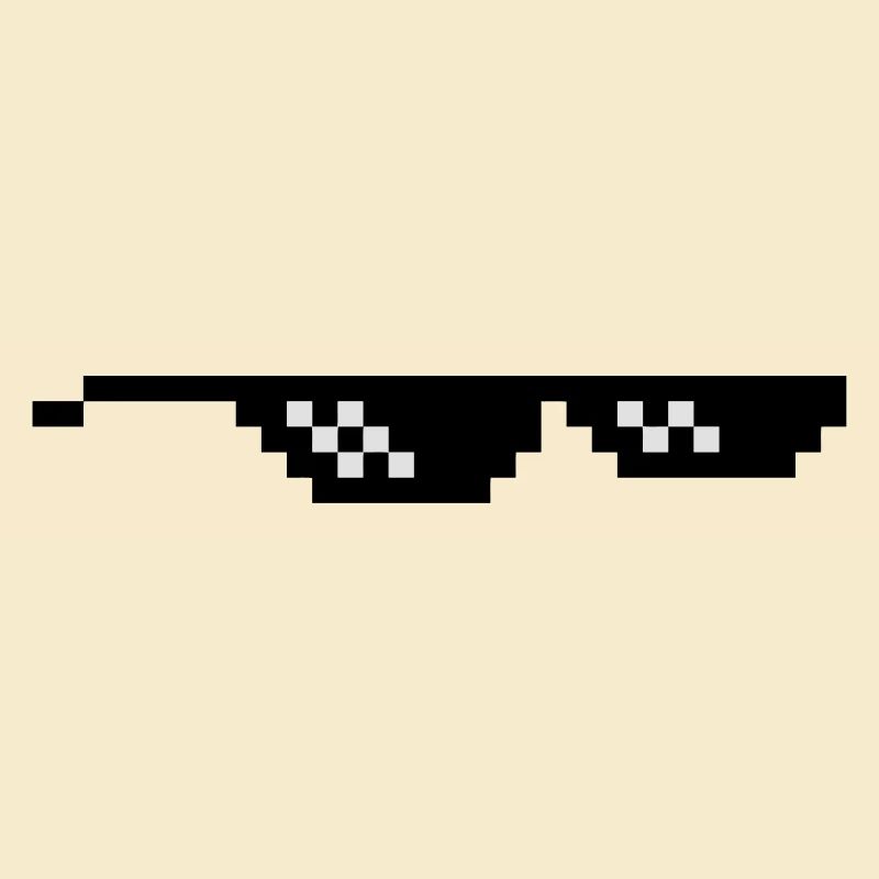 geek glasses pixel internet meme fun