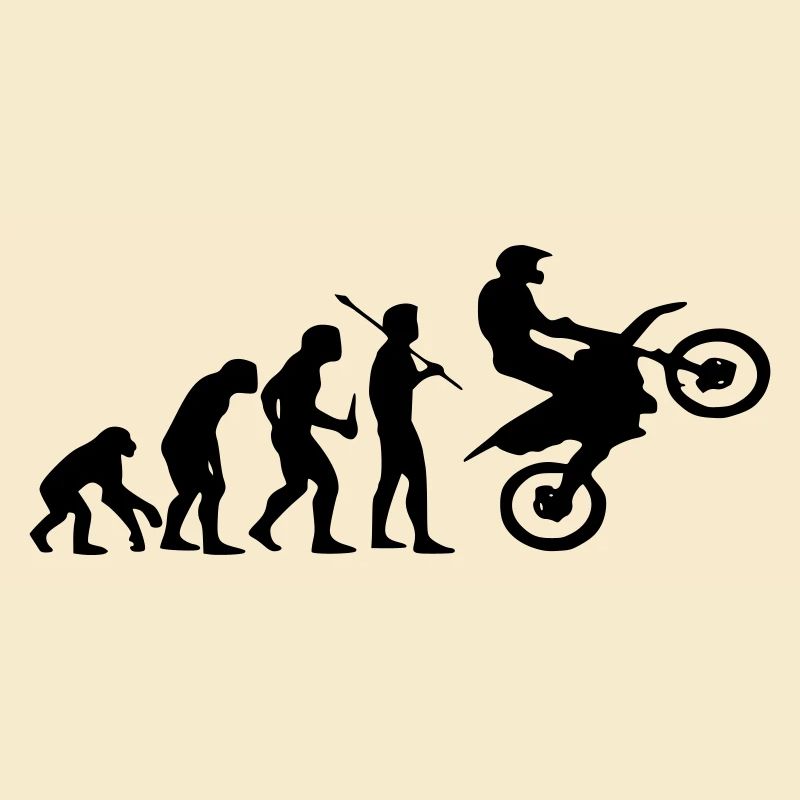 Evolution Affe zu Motocross