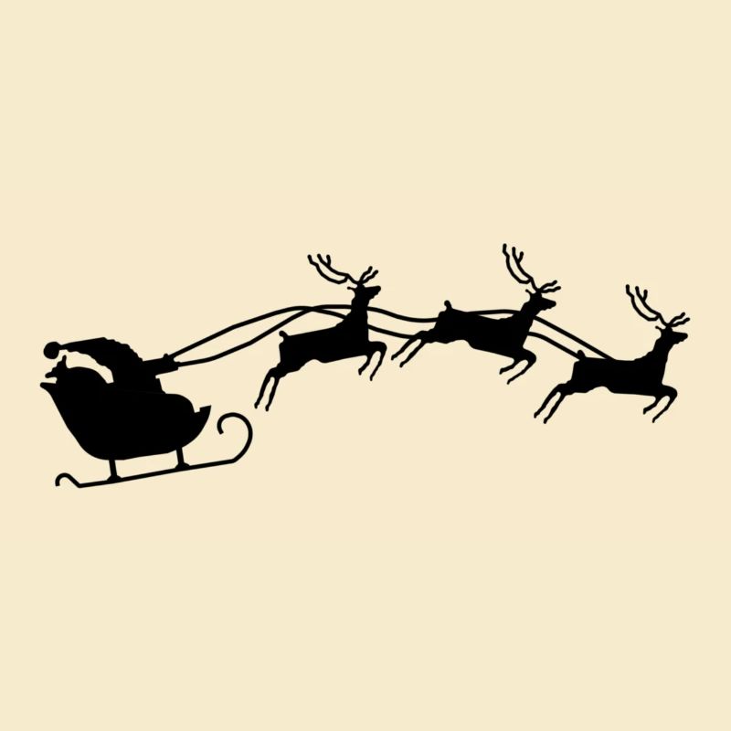 Weihnachtsmann mit Schlitten