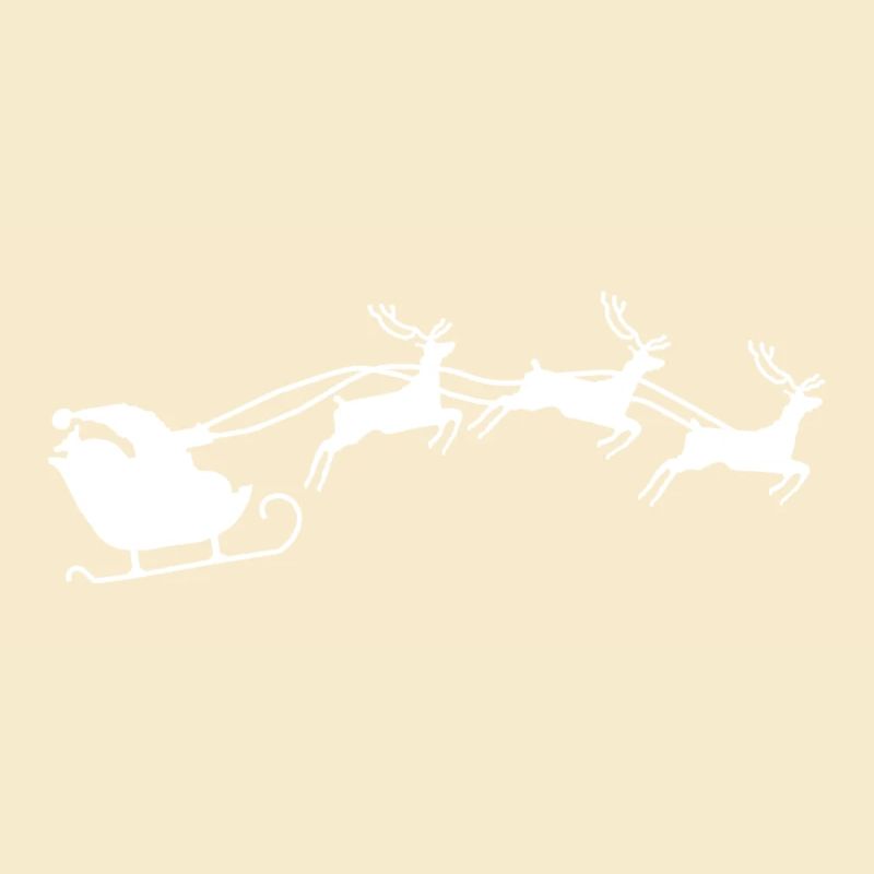 Weihnachtsmann mit Schlitten
