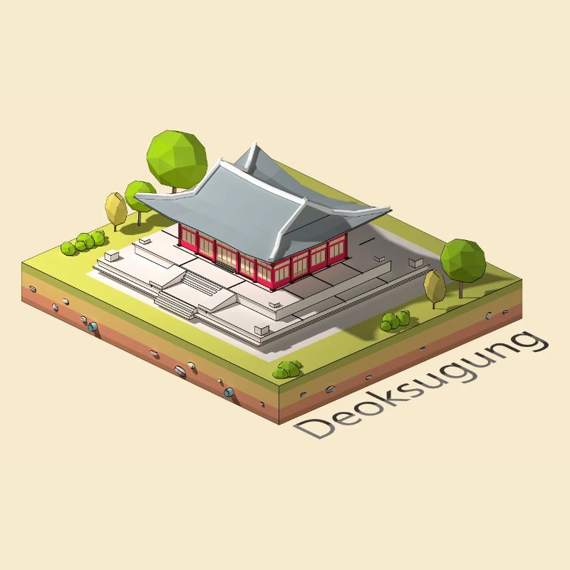 Geometrische Low-Poly-Deoksugung