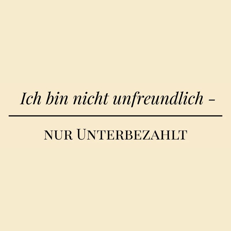 Ich bin nicht unfreundlich