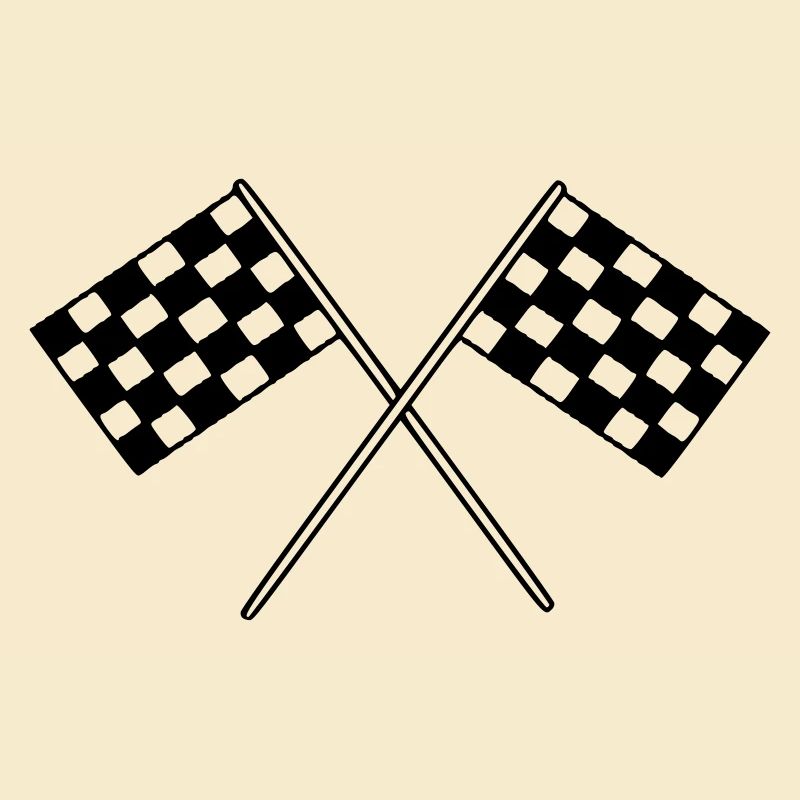 Drapeau Course Cible Voiture