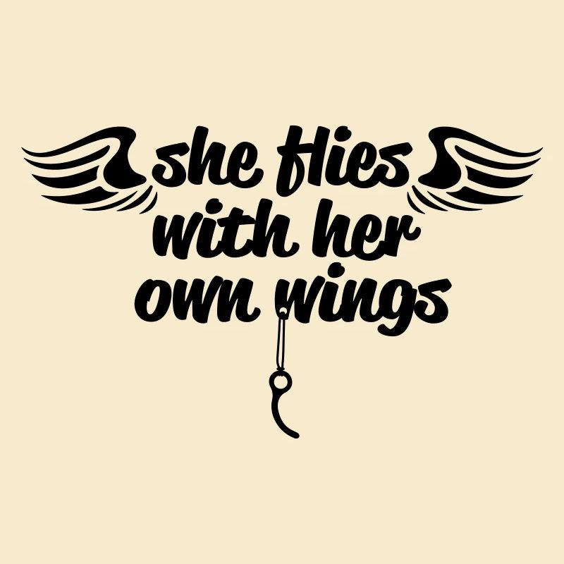 She flees ...
