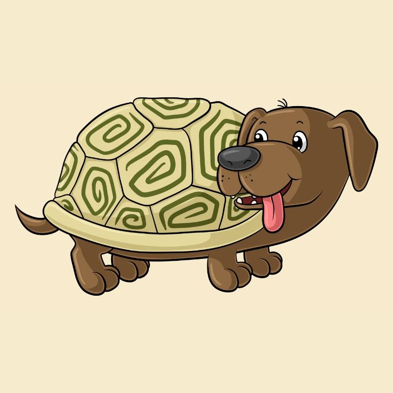 Cute cartoon Dachshund Toad