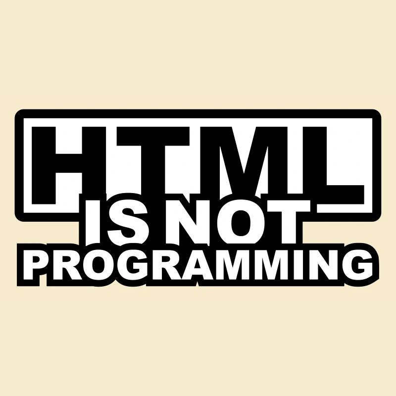 HTML est pas la programmation