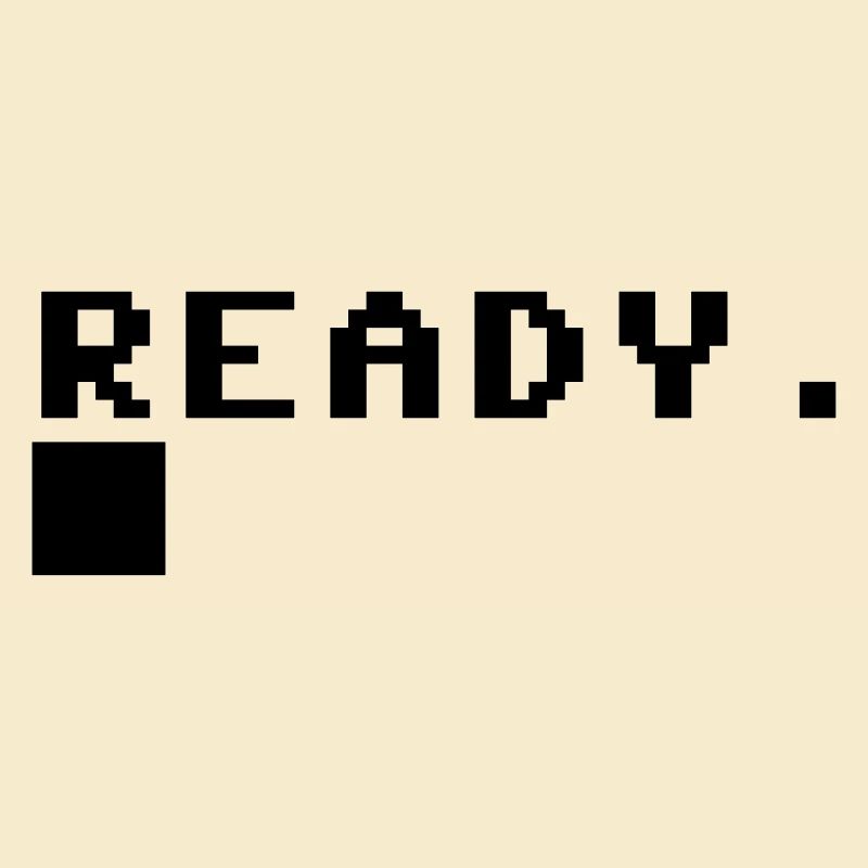 C64 Ready Nerd Computer Retro Geschenk Idee