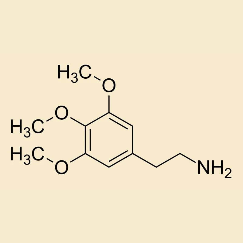 Mescalin Meskalin Strukturformel