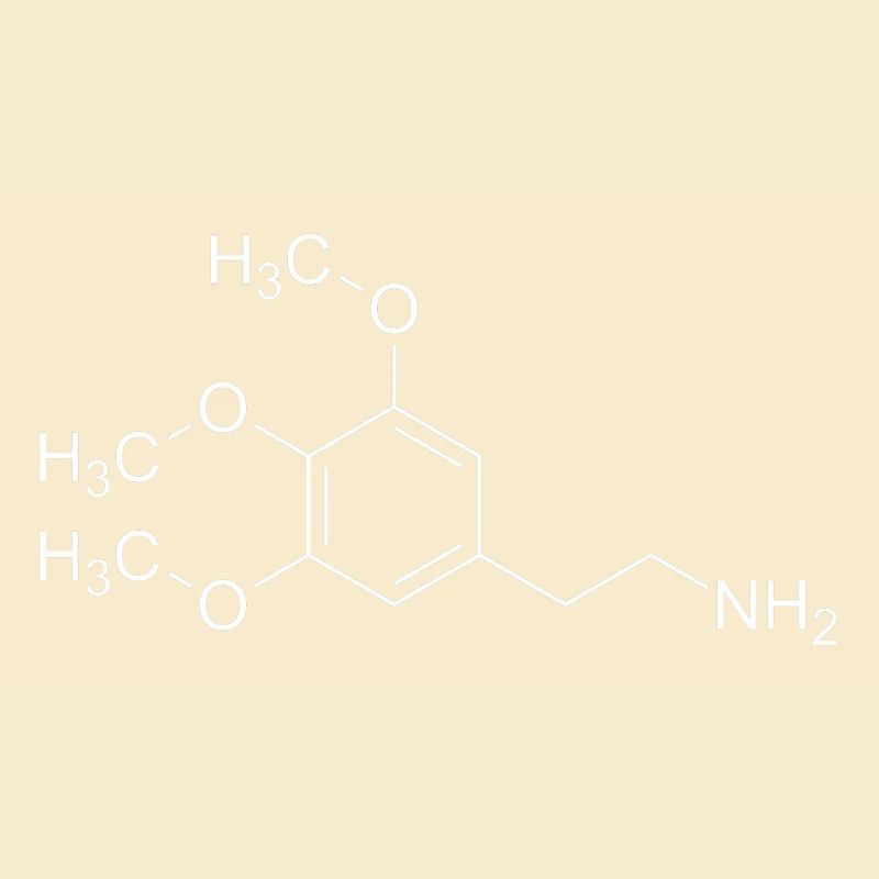 Mescalin Meskalin Strukturformel