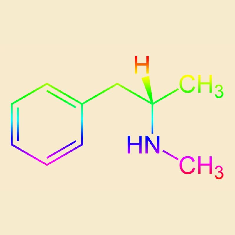 Methamphetamin Crystal Meth Strukturformel