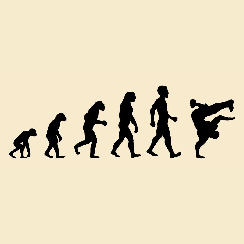Evolution Breakdance Motiv als Geschenk