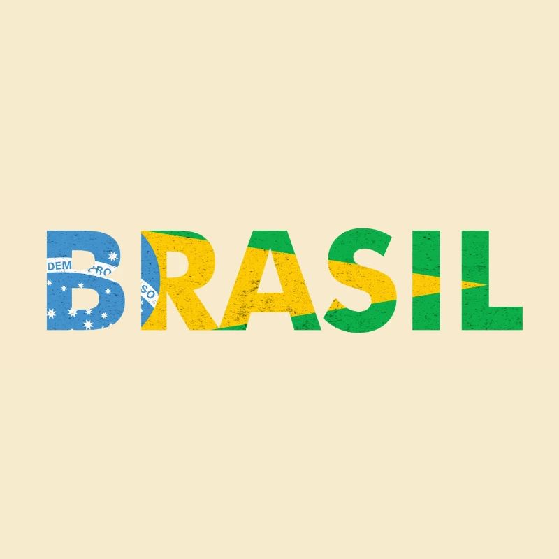 Conception de drapeau du Brésil en couleurs nationales