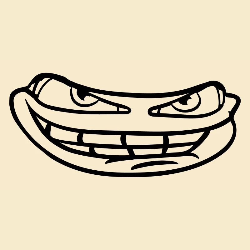 face head evil meme grin funny comic carto