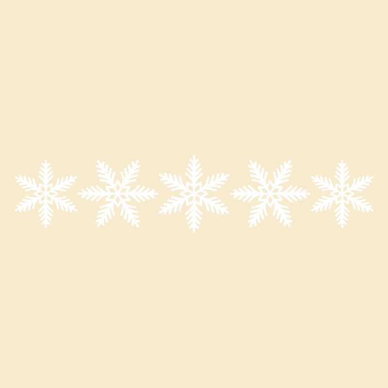 Five snowflakes snowflakes winter gift