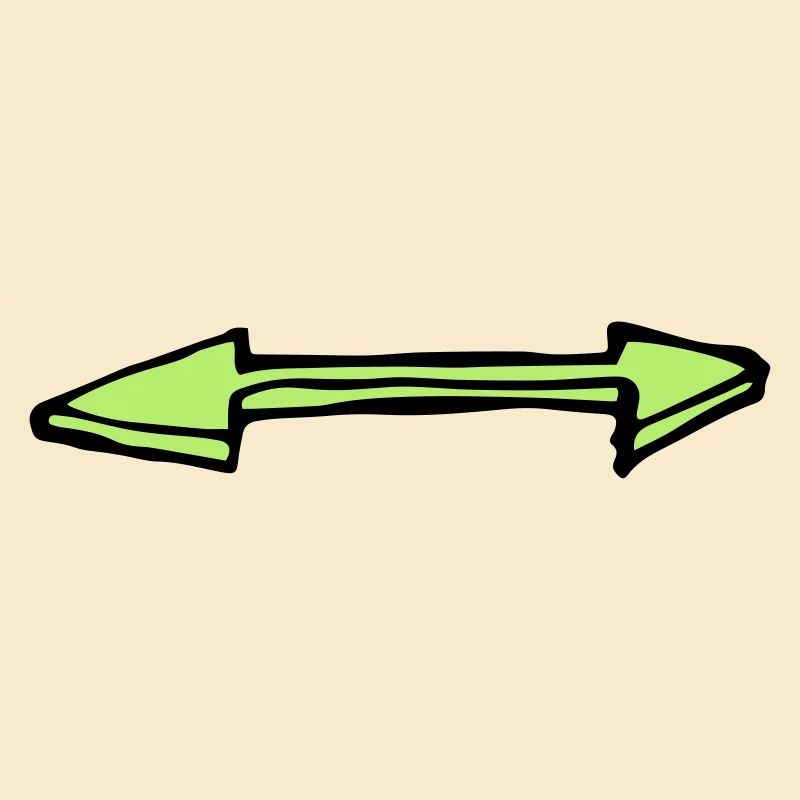Green double arrow left and right