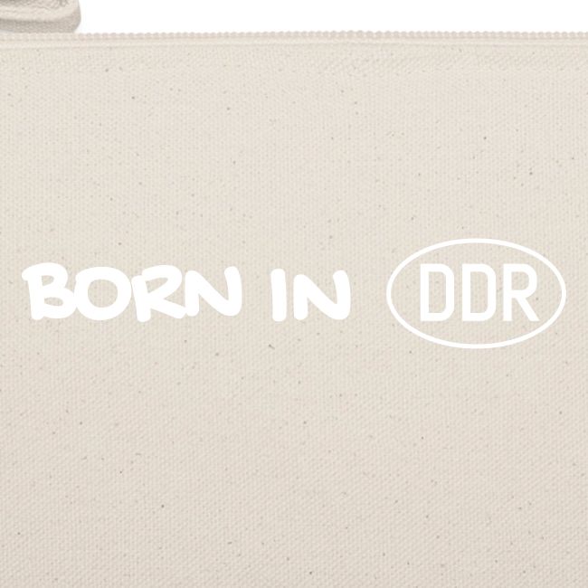 Born in DDR schwarz einzeilig