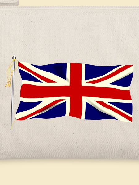 Winkende Union Jack Flagge