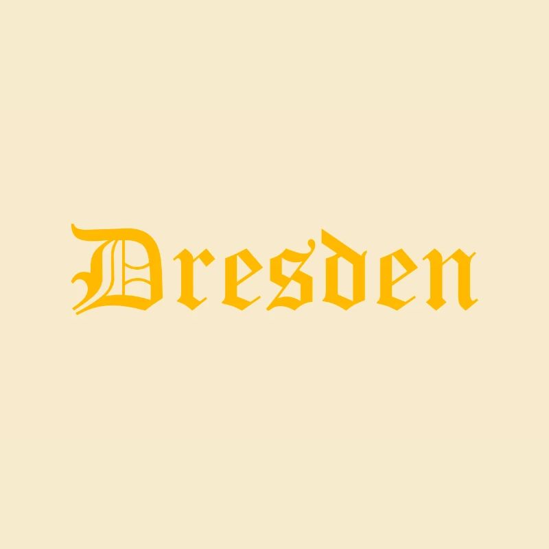 Dresden Schriftzug altdeutsch