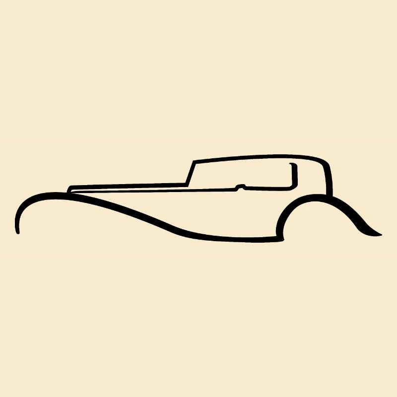 Car-Silhouette | Oldtimer | Art Deco