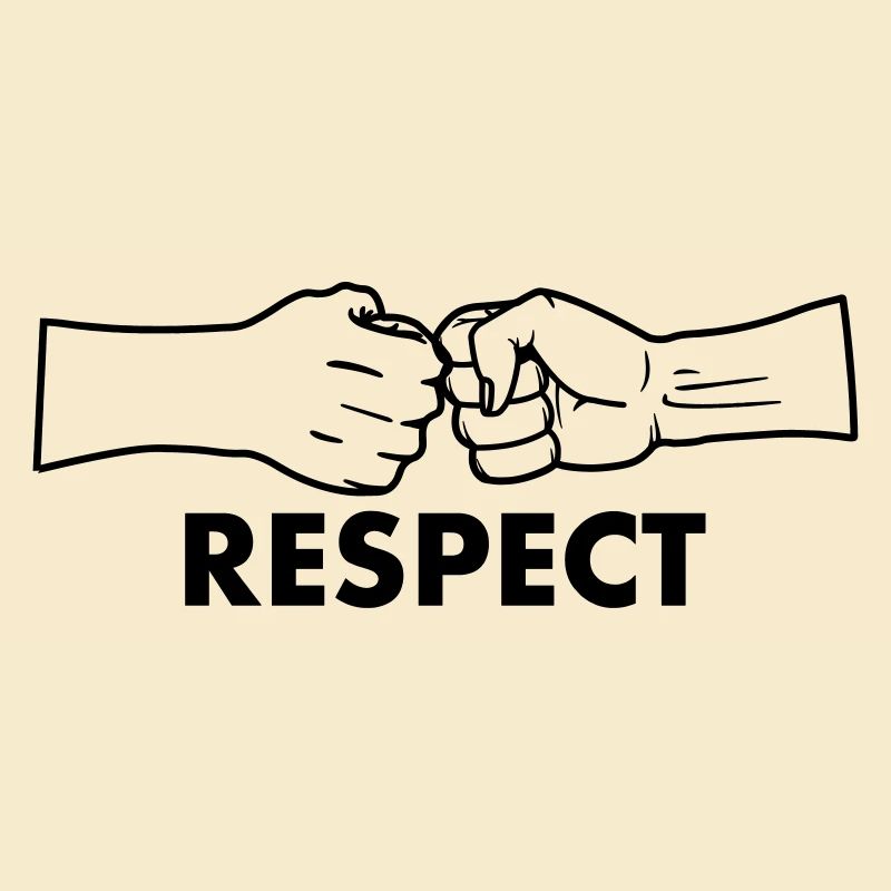 Respect two fists with text 'RESPECT'