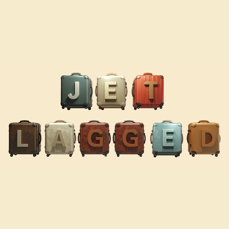 JET LAGGED – Koffer in der Luft