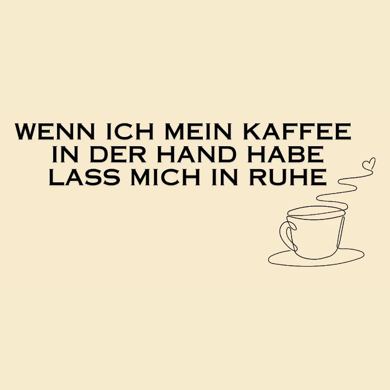 Kaffee in der Hand
