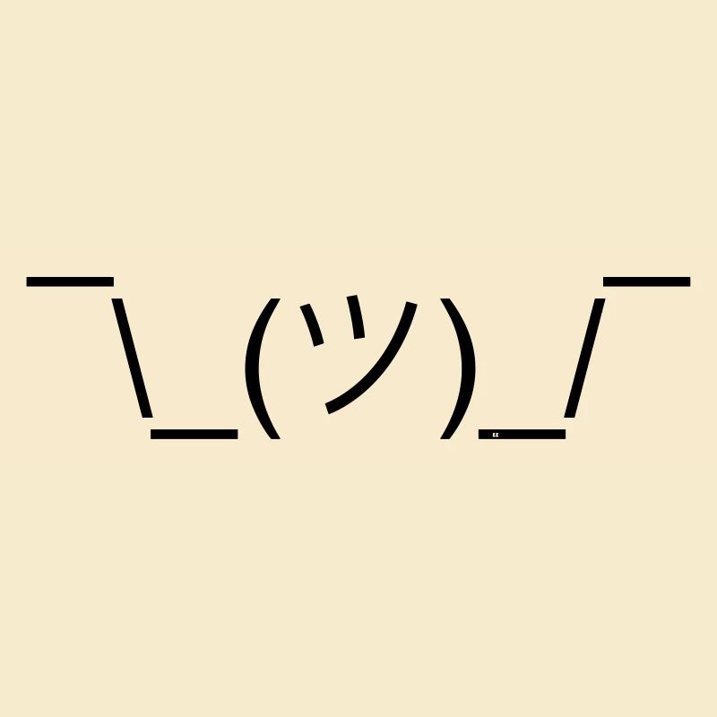 Shruggie Emojicon Design. Geschenk. Geschenkidee