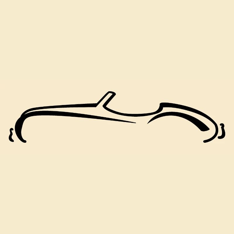 Car-Silhouette | Oldtimer | Roadster-Spider