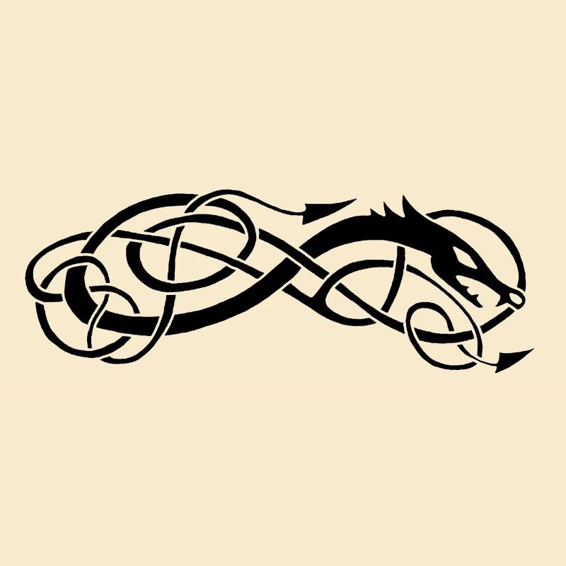 Serpent celte noir
