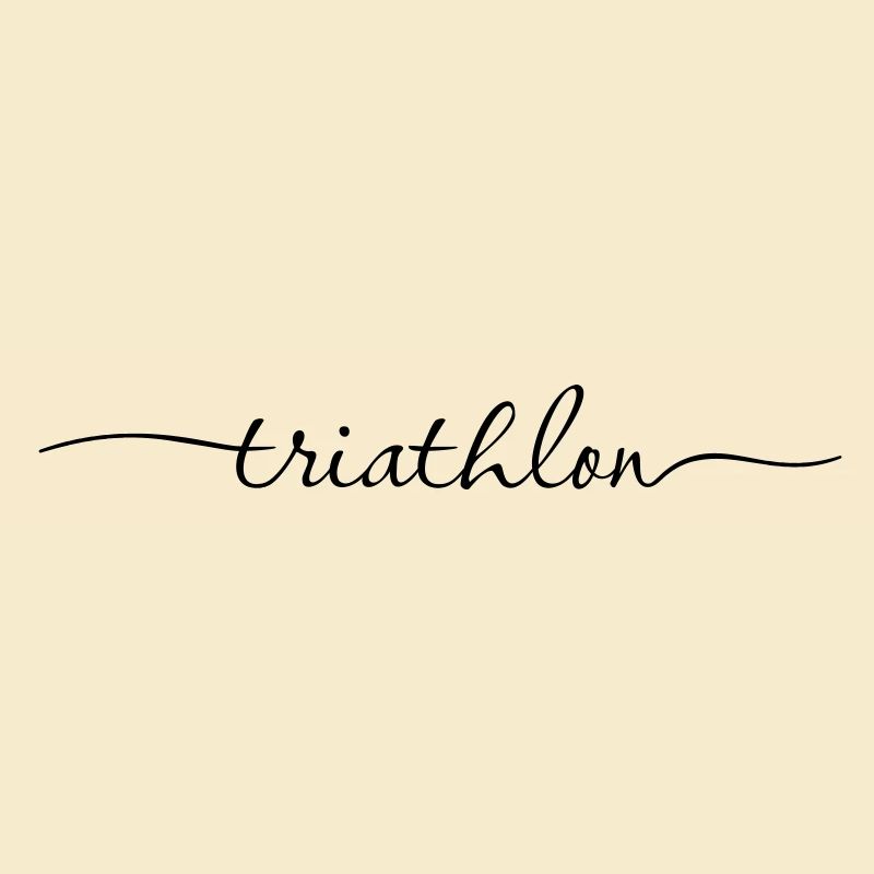 triathlon Schriftzug Typography