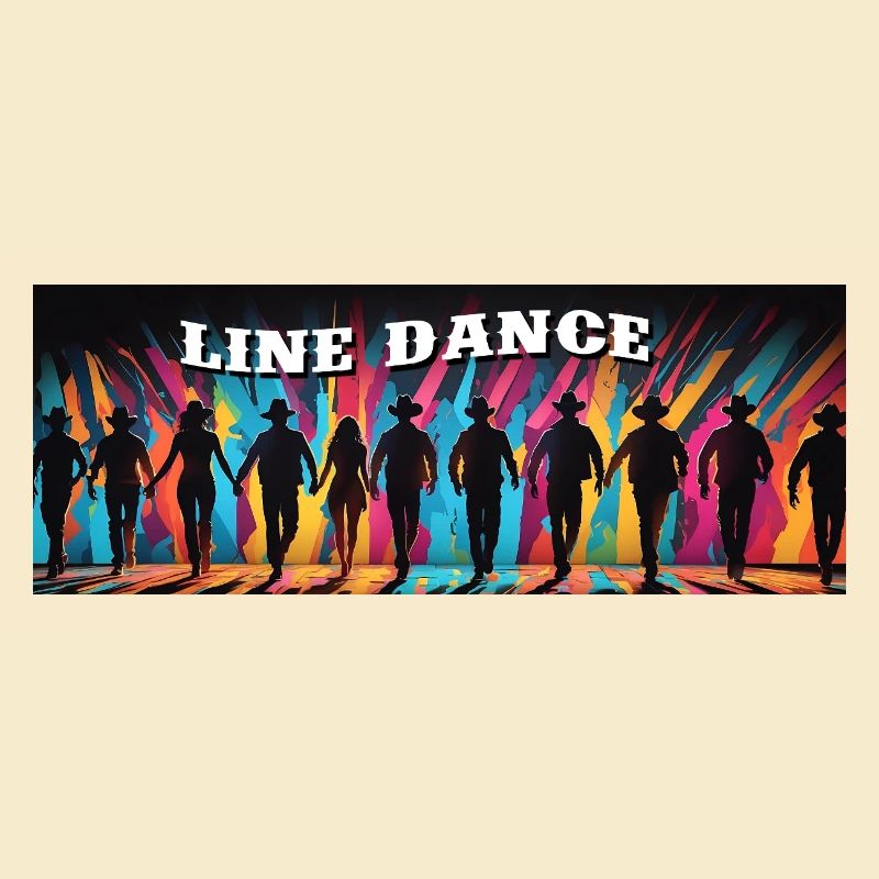 Line Dance Gruppe beim Tanzen
