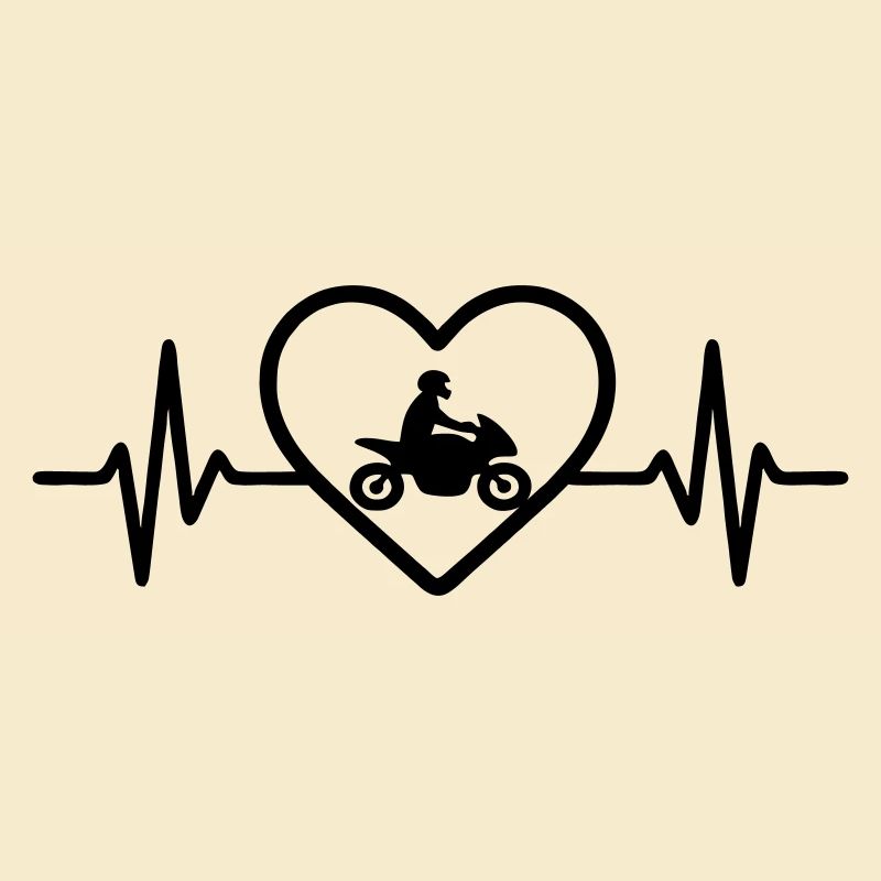 Motorrad Herz Biker