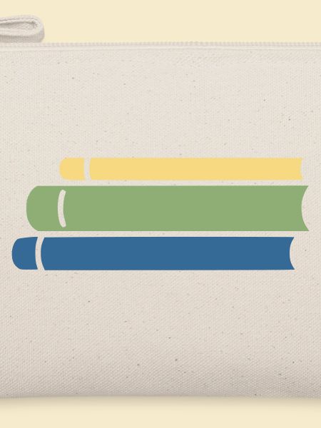 Bücherstapel Bunt Flat Design