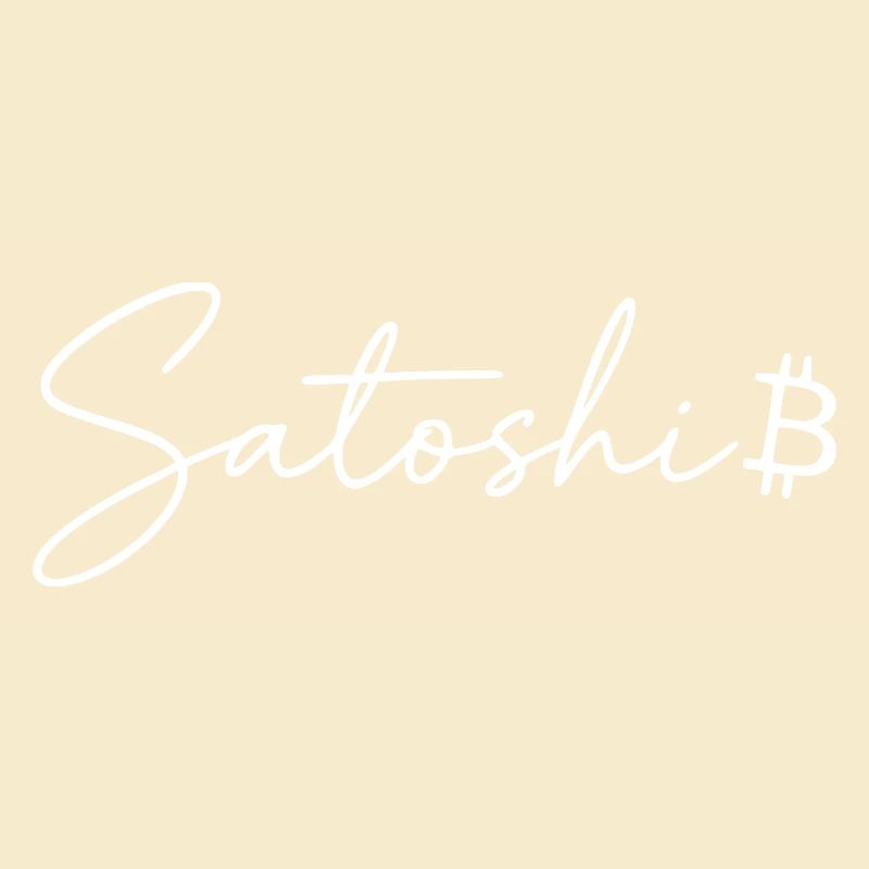 Satoshi Lettering Bitcoin Symbol Script Crypto