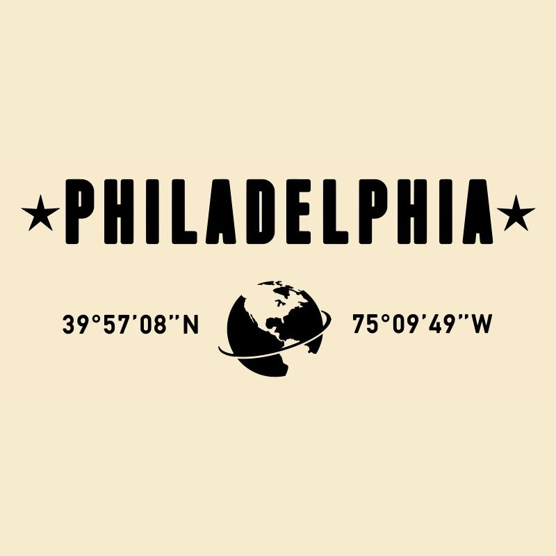 Philadelphia Coordinates Planet Earth