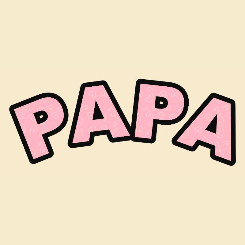 Papa Herzchen Print