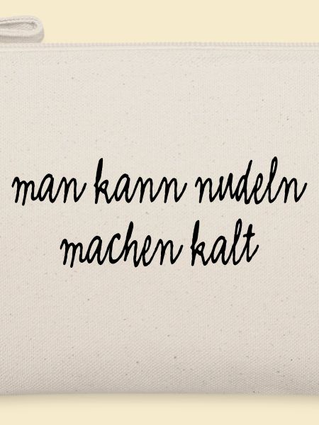Man kann Nudeln machen kalt