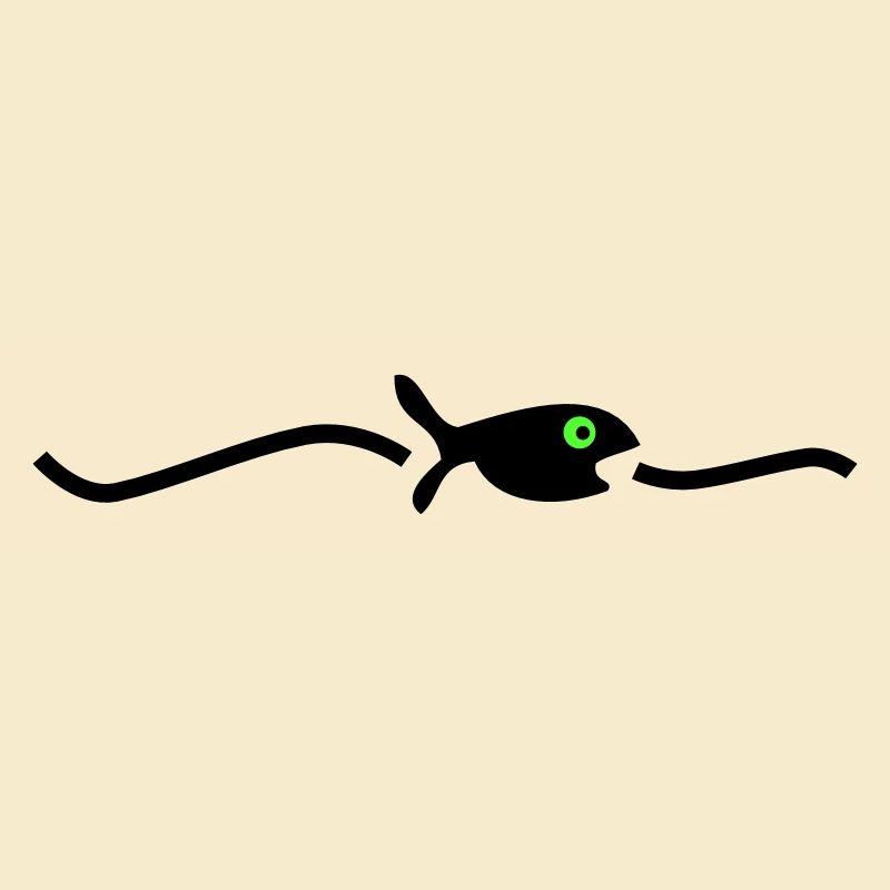 un poisson flottant