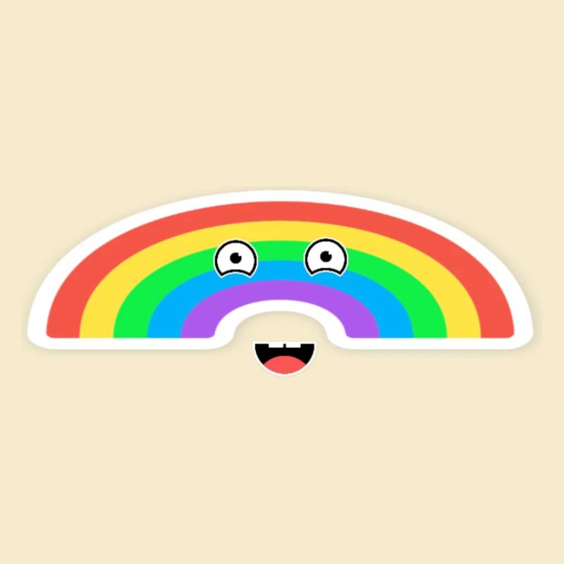 Lebhafte Regenbogenanimation 