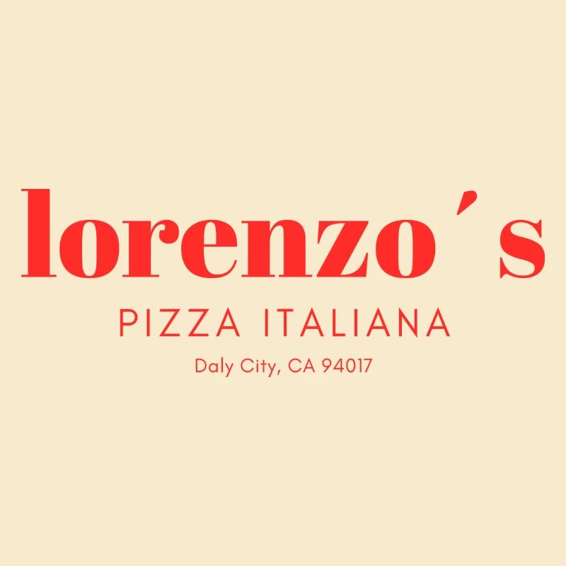 Lorenzo´s Pizza Schriftzug