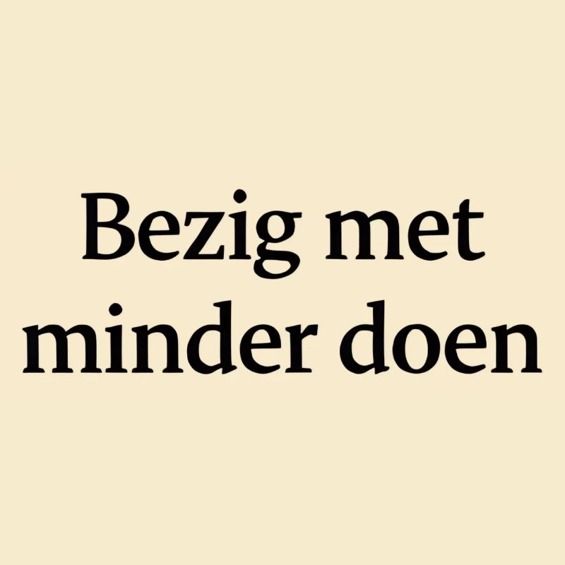 Doing less – Trendy Text Design