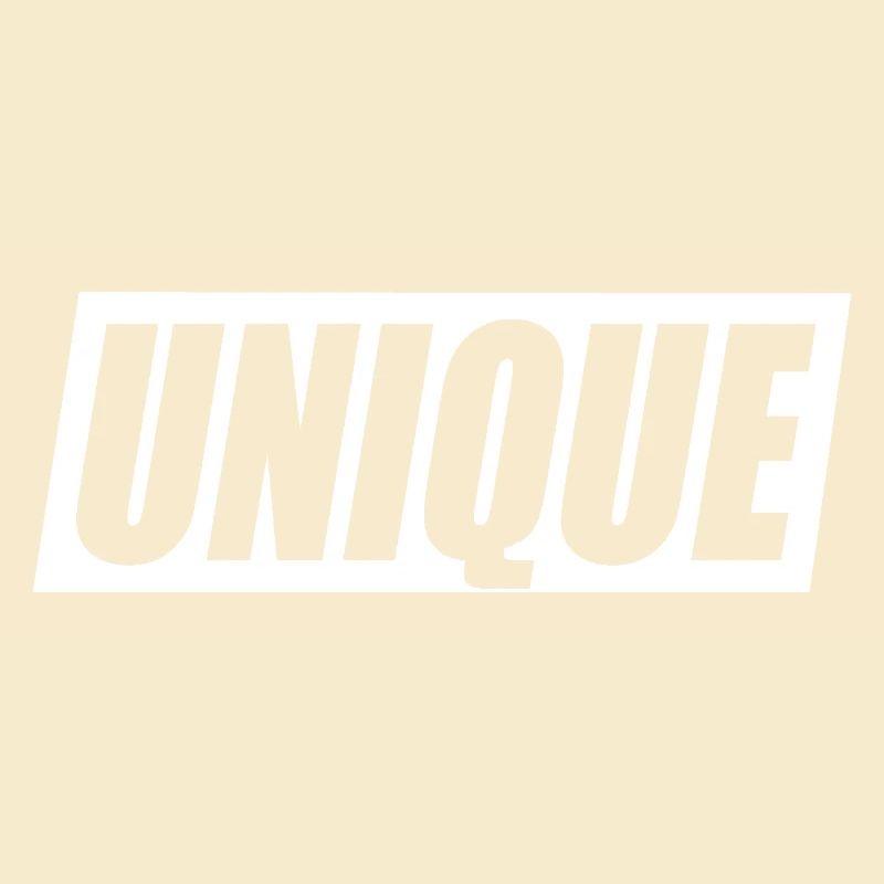 unique, unique, unique valeur de soi unique
