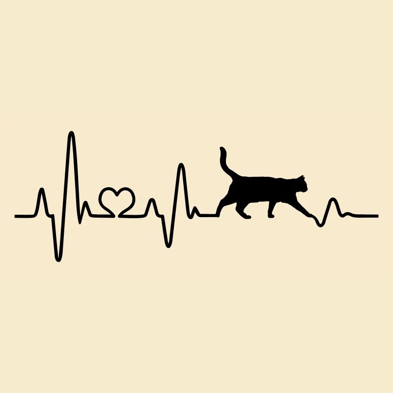 Pouls De battement de cœur de chat Cher ami chat