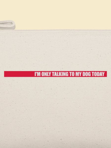 only talking to dog