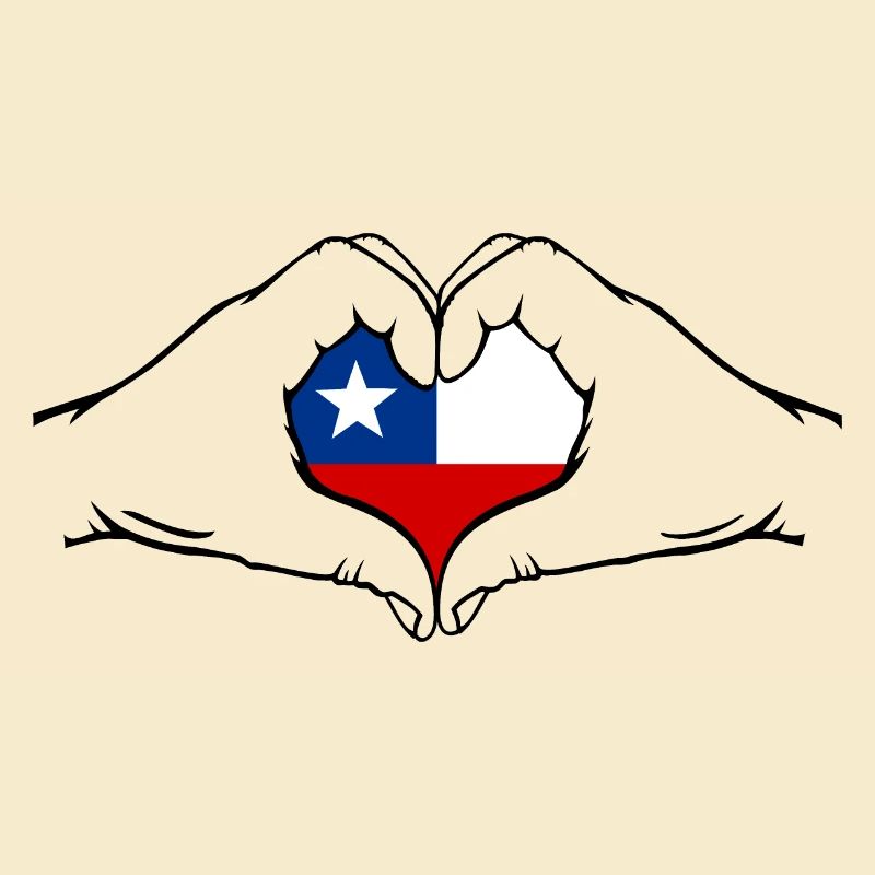 Chile Herzform mit Hände