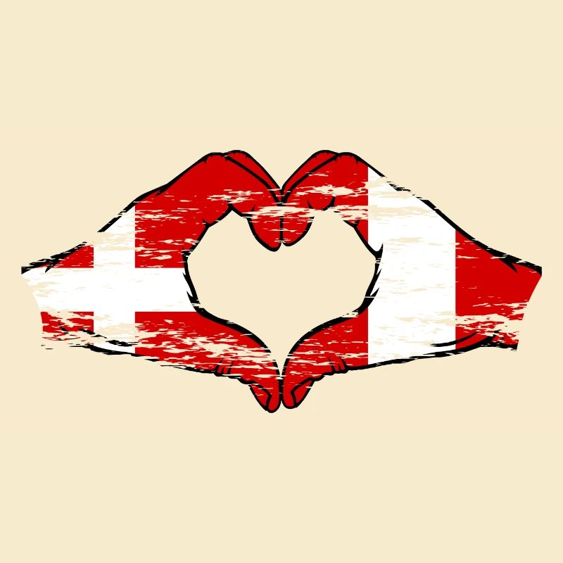 Denmark Peru Heart Shape with Hands Used