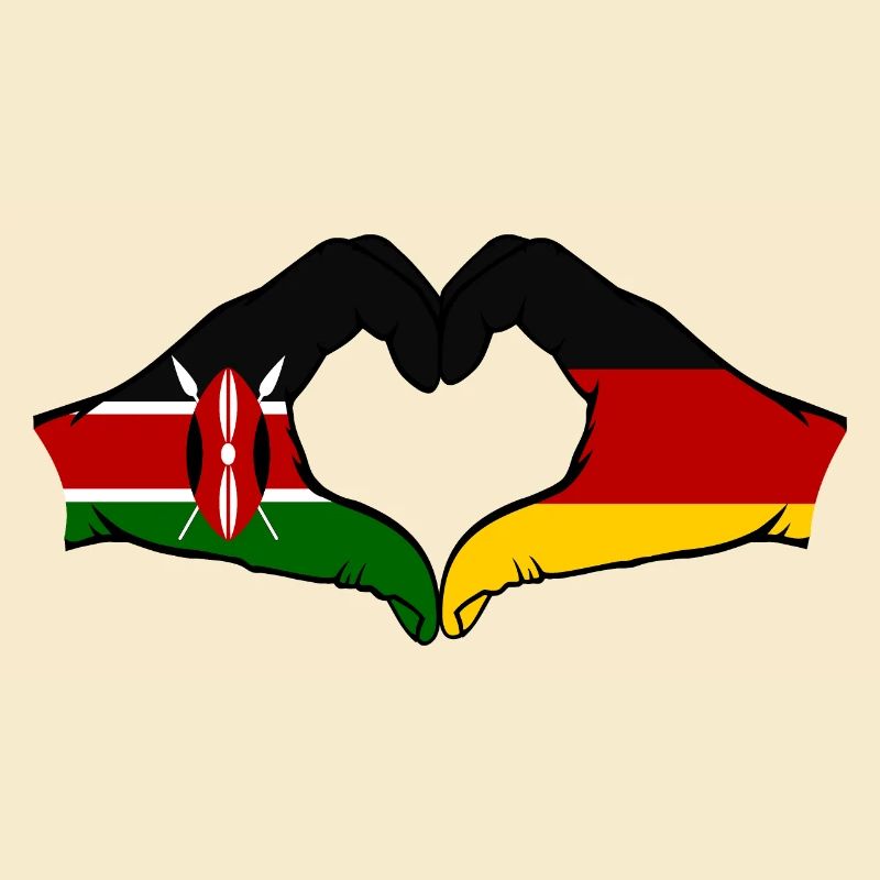 Kenya Germany Hands Heart Shape