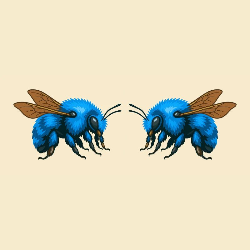 2Bumblebees mirrored
